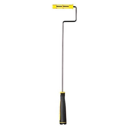 Mini Paint Roller Frame, Cageless, Rubber Handle, 4-1/2"", 6-1/2"" Rollers