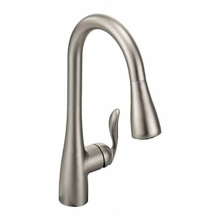 Gooseneck Kitchen Faucet, Manual, 10-1/2" Mount, 3 Hole Commercial