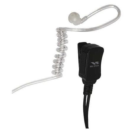 Surveillance Kit, 1 Wire, 3 ft. Cord L, Blk