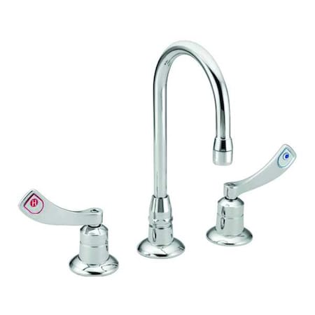 Gooseneck Bar Faucet, Manual, 10-1/2" Mount, 3 Hole