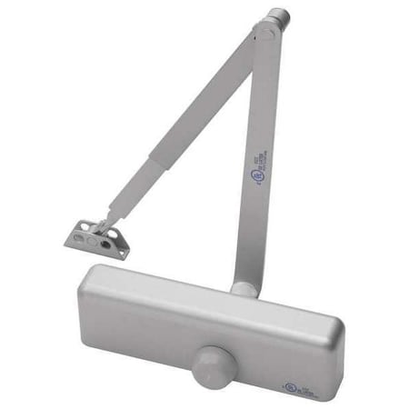 Manual, Hydraulic, GAV 1101, Door Closer, Heavy Duty Interior and Exterior, Gray