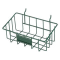 Rectangular Storage Basket, Steel, Green