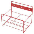 Rectangular Storage Basket, Steel, Red