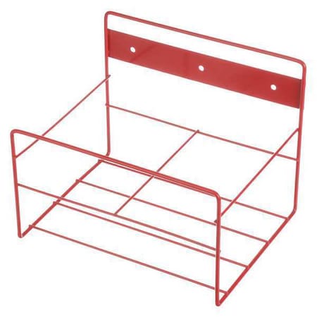 Rectangular Storage Basket, Steel, Red