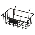 Rectangular Storage Basket, Steel, Black