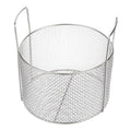 Round Parts Washing Basket, #4 Mesh Size, Stainless Steel, Silver