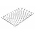 Rectangular Storage Basket, Steel, Silver