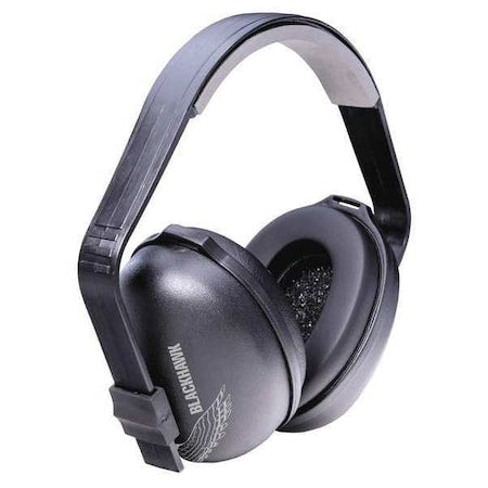 Black Hawk Multi-Position Ear Muffs, 26 dB, 27 dB NRR, Electrically Insulated, Black/Silver