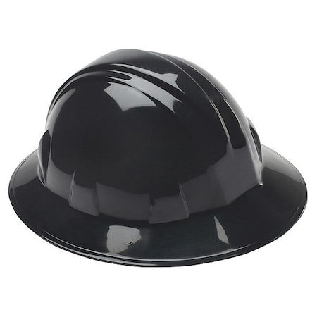 Hard Hat, SL, Polyethylene, 4 Point Ratchet, Type 1, Class E, Black