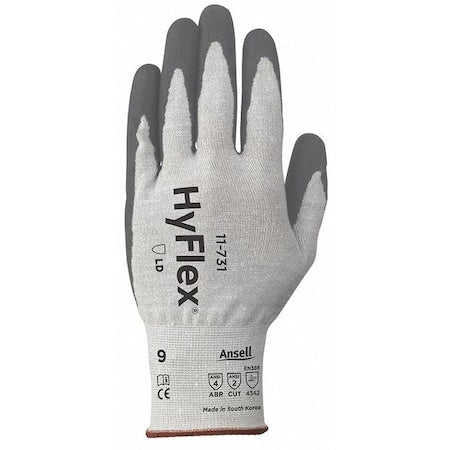 Cut-Resistant Coated Gloves, Cut Level 2 , Dipped , Polyurethane , Sandy , L 1 PR