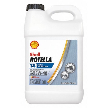Motor Oil, Conventional, 15W-40, Bottle, 2.5 Gal.