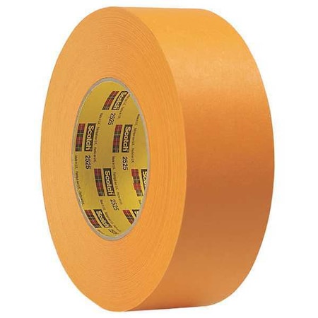 Painter's Tape, 1 7/8 in W x 60 yd L, 9.5 mil Thick, Orange, Rubber Adhesive, 24 PK