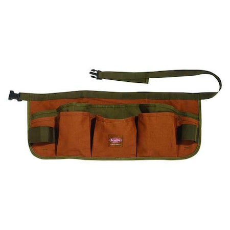 Superwaist Apron Tool Belt, Brown Canvas, Quick Release, 13 Pockets