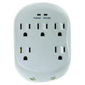 Plug Adapter, Surge, 5-15R, 5-15P, Light Gray (Formerly PowerFirst)
