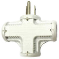 Plug Adapter, Surge, 5-15R, 5-15P, White (Formerly PowerFirst)