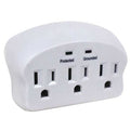 Plug Adapter, Surge, 5-15P, White (Formerly PowerFirst)