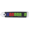 Outlet Strip, Surge, 7 5-15R, 5-15P, 4 ft., White