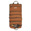 Tool Pouch, Wrench Roll, Brown, Canvas, 6 Pockets