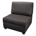 30"" Sit and Store Chair, Flint Grey