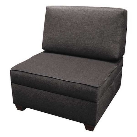 30"" Sit and Store Chair, Flint Grey