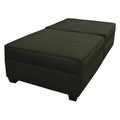36"" x 72"" Twin Bed/Bench with Storage, Mocha Tan