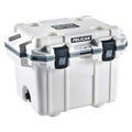 Marine Chest Cooler, White/Gray, Cap.30qt.