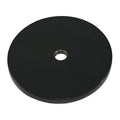 Weighted Base, Iron, 1/4 in Height, 3 3/4 in Length, 0.7 lb, Black