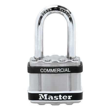 Padlock, Keyed Alike, Long Shackle, Square Stainless Steel Body, Boron Shackle, 13/16 in W
