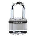 Padlock, Keyed Different, Long Shackle, Square Stainless Steel Body, Boron Shackle, 15/16 in W