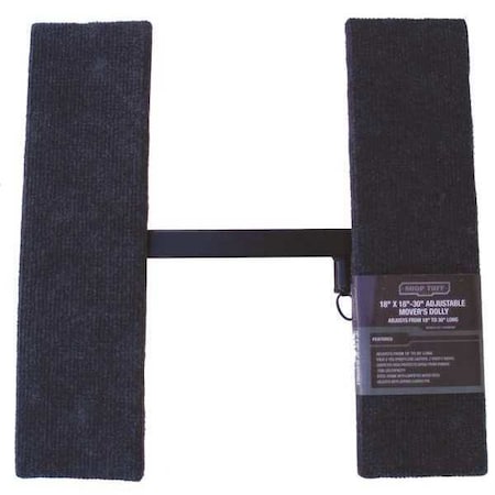 GnrlPrpsDlly, 3in, 18in, Blk, Wood, 1, 200lb
