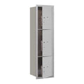 Mailbox, Aluminum, Powder Coated, 3 Doors, Recessed, 4C