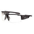 DAGR-AF, Safety Glasses, Anti-Fog, Clear Lens, Black Frame, Half-Frame