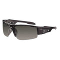 DAGR-AF, Safety Glasses, Anti-Fog, Smoke Lens, Matte Black Frame, Half-Frame