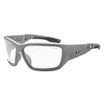 BALDR, Safety Glasses, Anti-Scrtach, Clear Lens, Gray Frame, Full-Frame