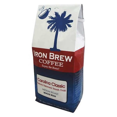 Coffee, Carolina Classic, Bag, Caffeinated, Whole Bean, 12 oz