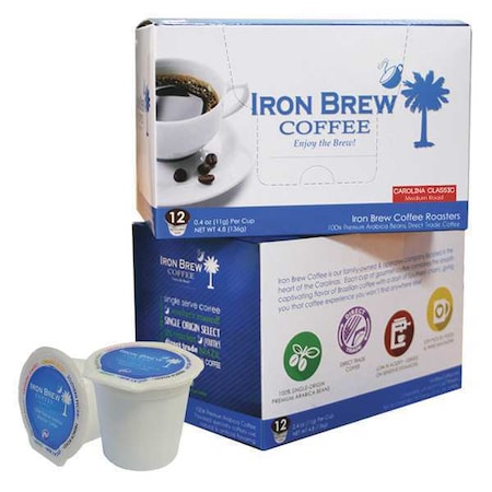 Coffee, 0.12 oz. Net Weight, Ground, PK12