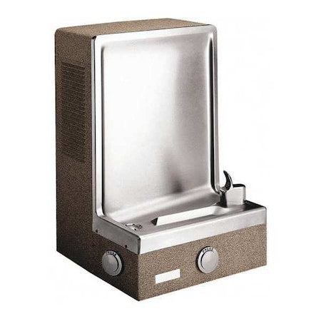 On-Wall Single Drinking Fountain, 1 Level, 18 1/2 in D, 26 9/16 in H, 17 5/16 in W