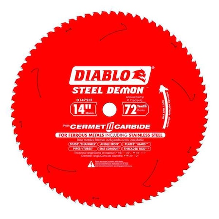 14", 72-Teeth Circular Saw Blade