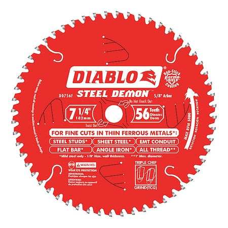 7-1/4", 56-Teeth Circular Saw Blade