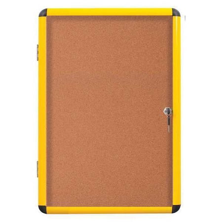 Enclosed Cork Bulletin Board 38"W x 47"H
