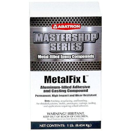 Putty, 1 lb Container Size, Pail, MetalFix P, Gray