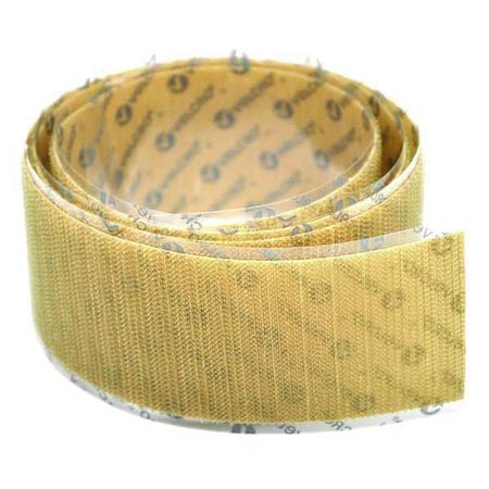 Hook and Loop Roll, Acrylic Adhesive, 75 ft., 1.00"" W, Beige