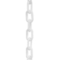 Plastic Chain, White, 100 ft Length, Gloss