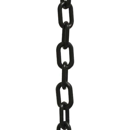 Plastic Chain, Black, 100 ft Length, Gloss