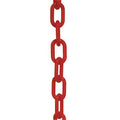 Plastic Chain, Red, 100 ft Length, Gloss