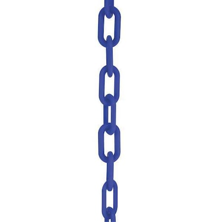 Plastic Chain, Blue, 100 ft Length, Gloss