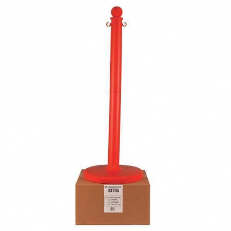 Stanchion, Post Dia. 2-1/2", Red