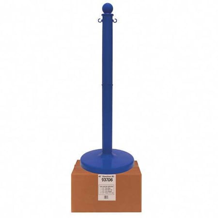 Stanchion, Post Dia. 2-1/2", Blue