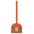 Stanchion, Post Dia. 2-1/2", Safety Orange