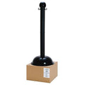 Stanchion, Post Dia. 3", Black